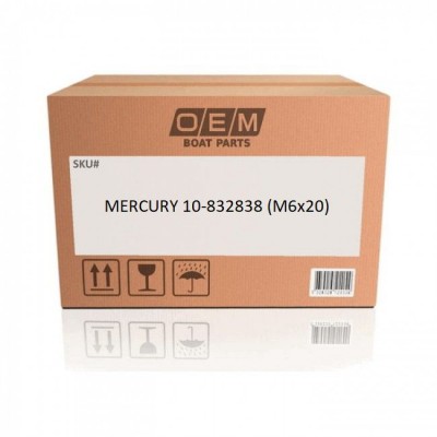Болт накладки тримера MERCURY 10-832838 (М6х20) 